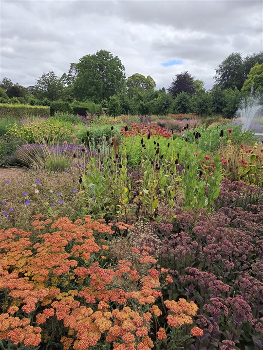 The Walled Garden at Scampston in August colours